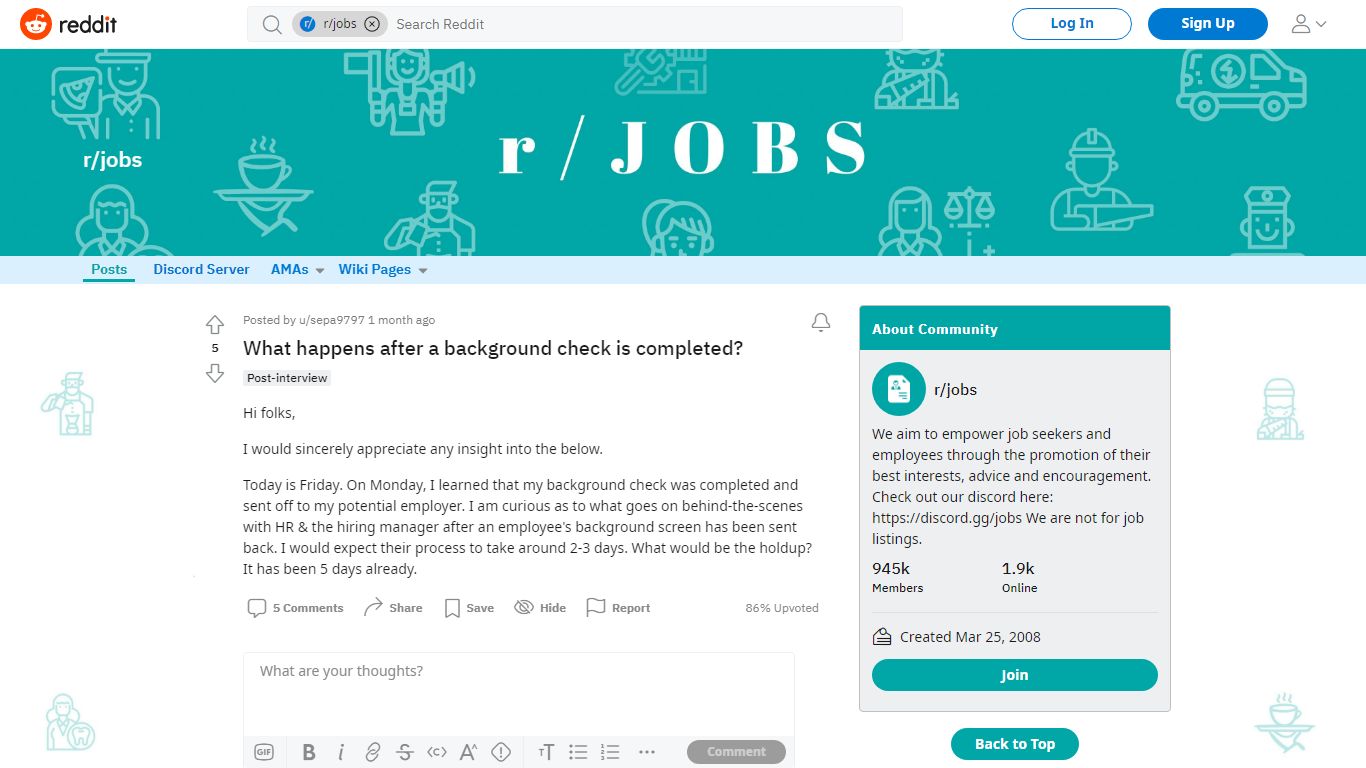 What happens after a background check is completed? : jobs